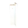 Semi-recessed built-in cabinet for 5 lbs powder fire extinguishers, pre-painted white