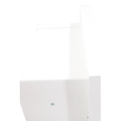 Semi-recessed built-in cabinet for 5 lbs powder fire extinguishers, pre-painted white