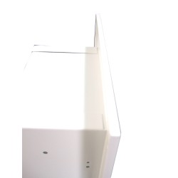 Recessed built-in cabinet for 5 lbs powder fire extinguishers, pre-painted flat white