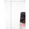 Recessed built-in cabinet for 10 lbs powder fire extinguishers, pre-painted flat white