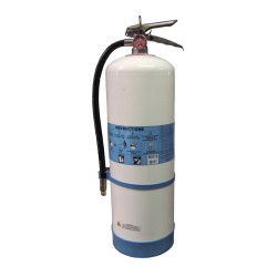Portable fire extinguisher with demineralized water 2.5 gallons, type AC, ULC 2AC, with wall hook.