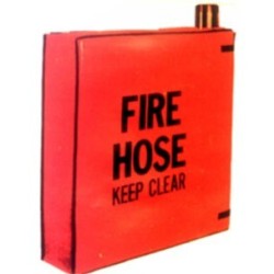 Cover for fire hose rack, 100 ft