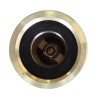Brass NPSH female threaded nozzle with adjustable stream for 1.5" diameter fire hose