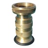 Brass NPSH female threaded nozzle with adjustable stream for 1.5" diameter fire hose