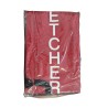 Vertical bag storage for folding stretcher (PS880), with bilingual label.