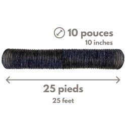 Flexible ventilation duct with wire, 10 in diameter intake, 25 ft length for PREDATOR 750 air scrubbers