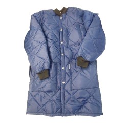 Manteau polar long pour congélateur, 3 poches et bouton pression