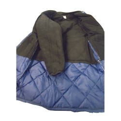 Long freezer coat with polar, snap and 3 pockets