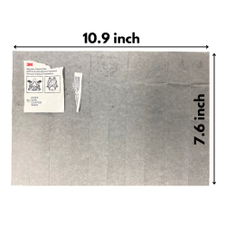 Alcohol-free cleaning wipe for protective masks, 100 units by box.