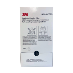 Alcohol-free cleaning wipe for protective masks, 100 units by box.