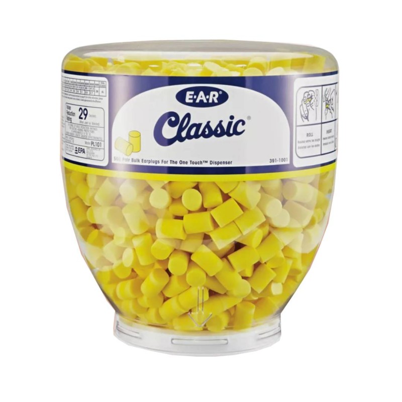 Recharge distributeur bouchon d'oreille jetable 500 unités 29 dB