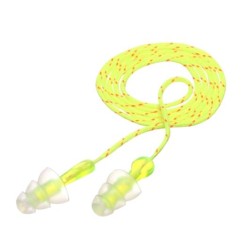 Reusable earplug Peltor P3001 Tri-Flange with cord, 26dB,box of 100 pairs