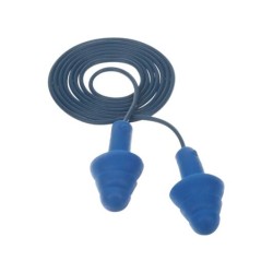 UltraFit 340-4007 reusable and detectable earplugs and cord, 25 dB, 100 pairs