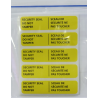 Adhesive bilingual security seal for first aid kits