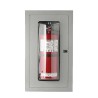Cabinet semi-encastré pour extincteurs à eau de 2.5 gal, à CO2 de 10 lbs ou à poudre de 20 lbs.