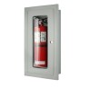 Semi-recessed cabinet for 2.5 gal, 10 lbs, 20 lbs extinguishers