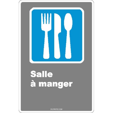 Affiche CDN«Salle à manger» de langue française: formats variés, matériaux divers, d’autres langues & options