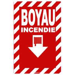 French emergency "Fire Hose" with transverse crosshatch