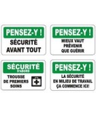 Affiches OSHA sécurité et premiers soins