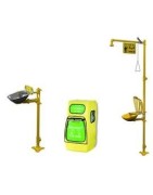 Emergency showers: eyewash, facial & body wash.