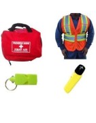 Emergency evacuation kits and accessories.