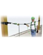 Ligne de vie horizontale, dispositif antichute temporaire.