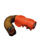 Axial blower for ducting