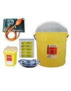 Blood pressure meter, tongue depressor.