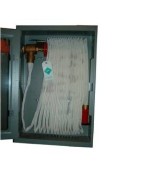 Fire hoses, nozzles, vertical & horizontal reels.